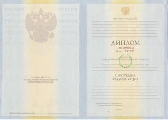 Красный диплом специалиста с 2009 по 2010 год